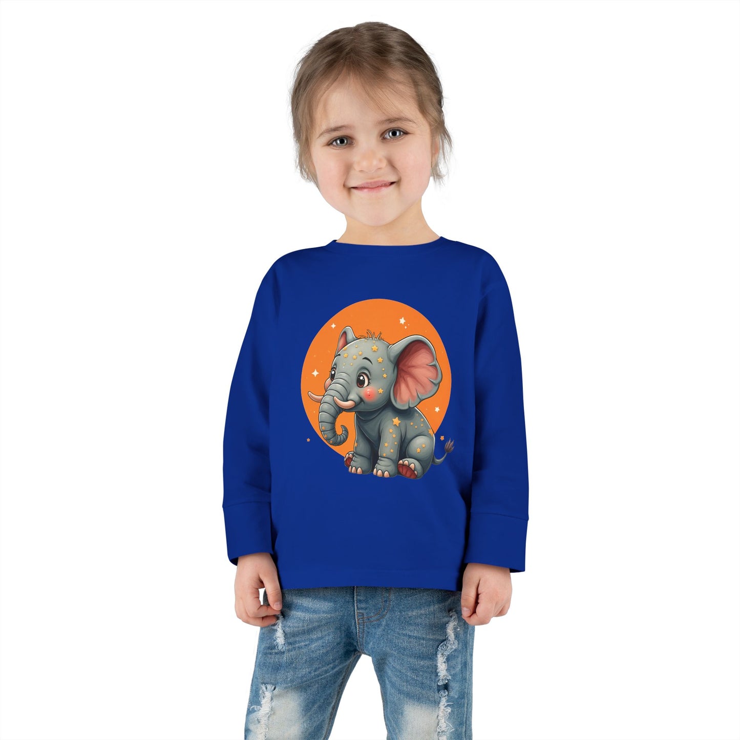 Adorable Elephant Toddler Long Sleeve Tee