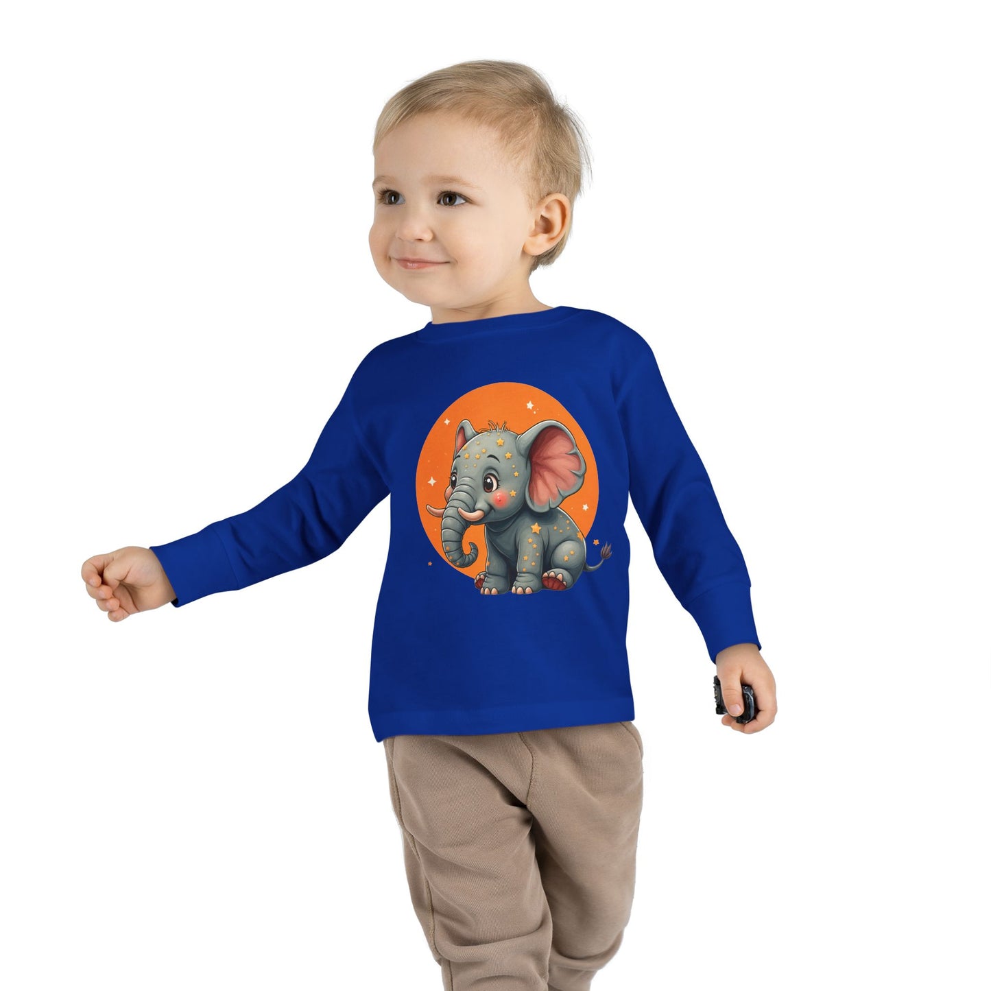 Adorable Elephant Toddler Long Sleeve Tee