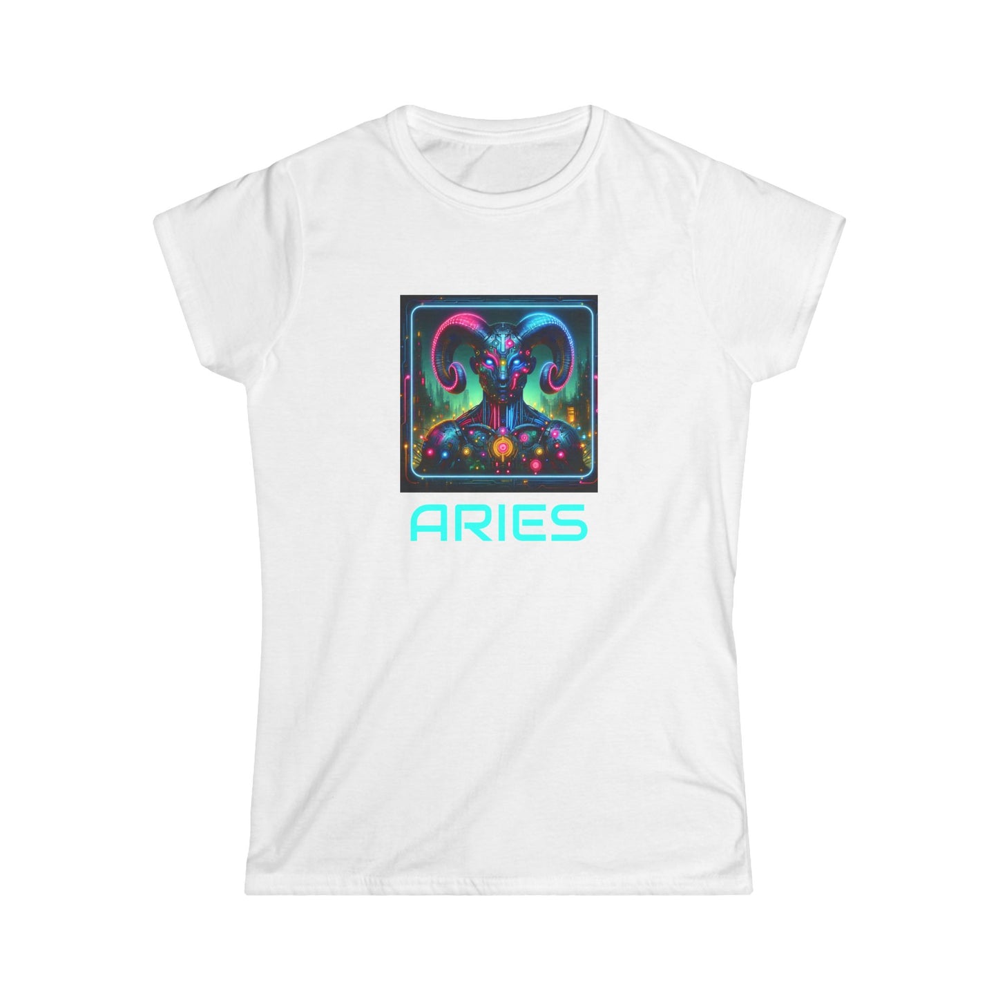 Astrological Aries Women's Softstyle Tee, Horoscope Shirt, Zodiac Apparel, Astrology Tee, Gifts for Aries