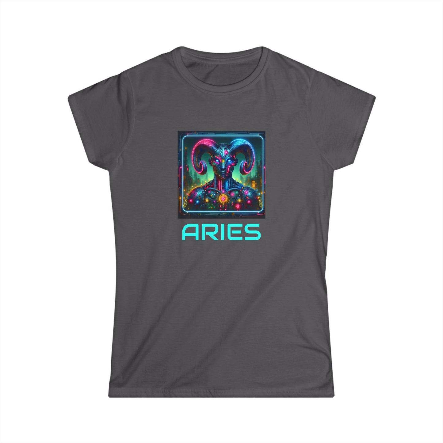 Astrological Aries Women's Softstyle Tee, Horoscope Shirt, Zodiac Apparel, Astrology Tee, Gifts for Aries