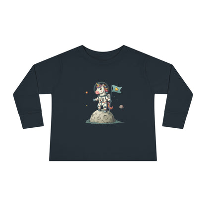 Unicorn astronaut on the moon