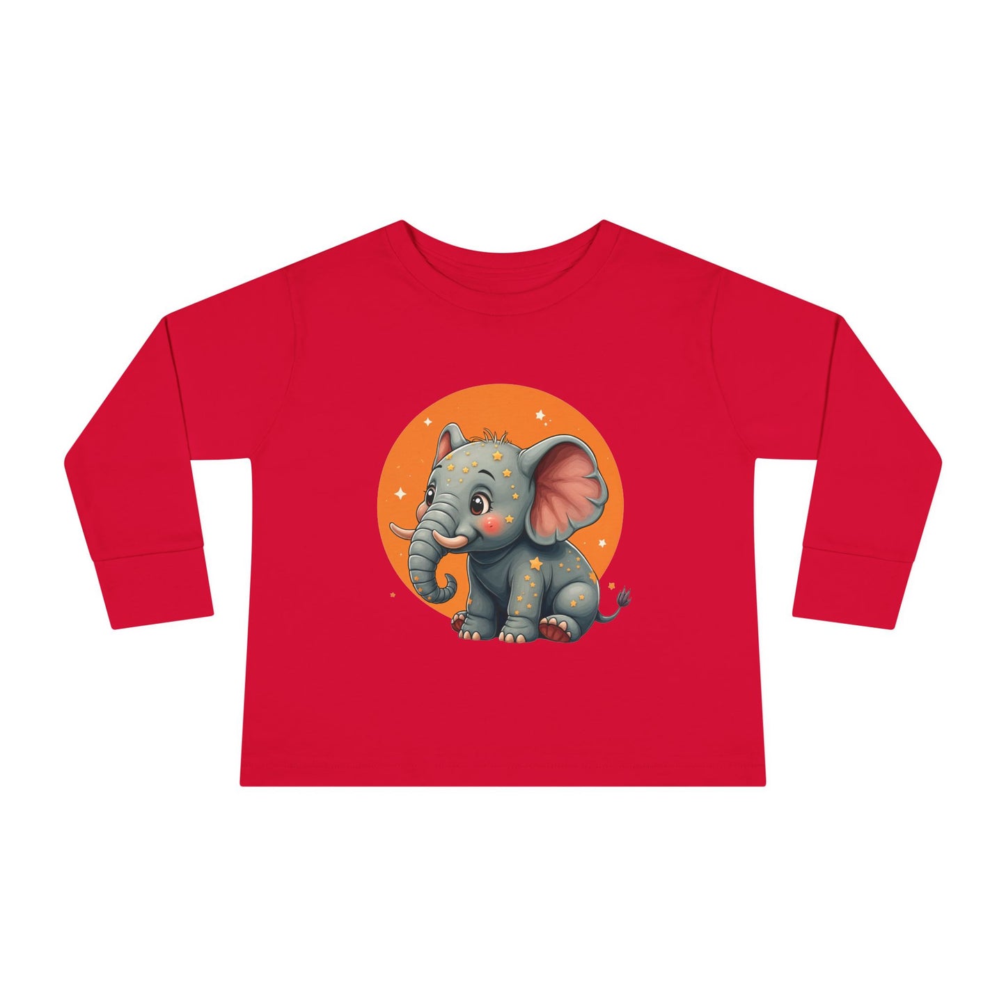 Adorable Elephant Toddler Long Sleeve Tee