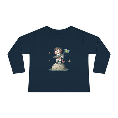 Unicorn astronaut on the moon