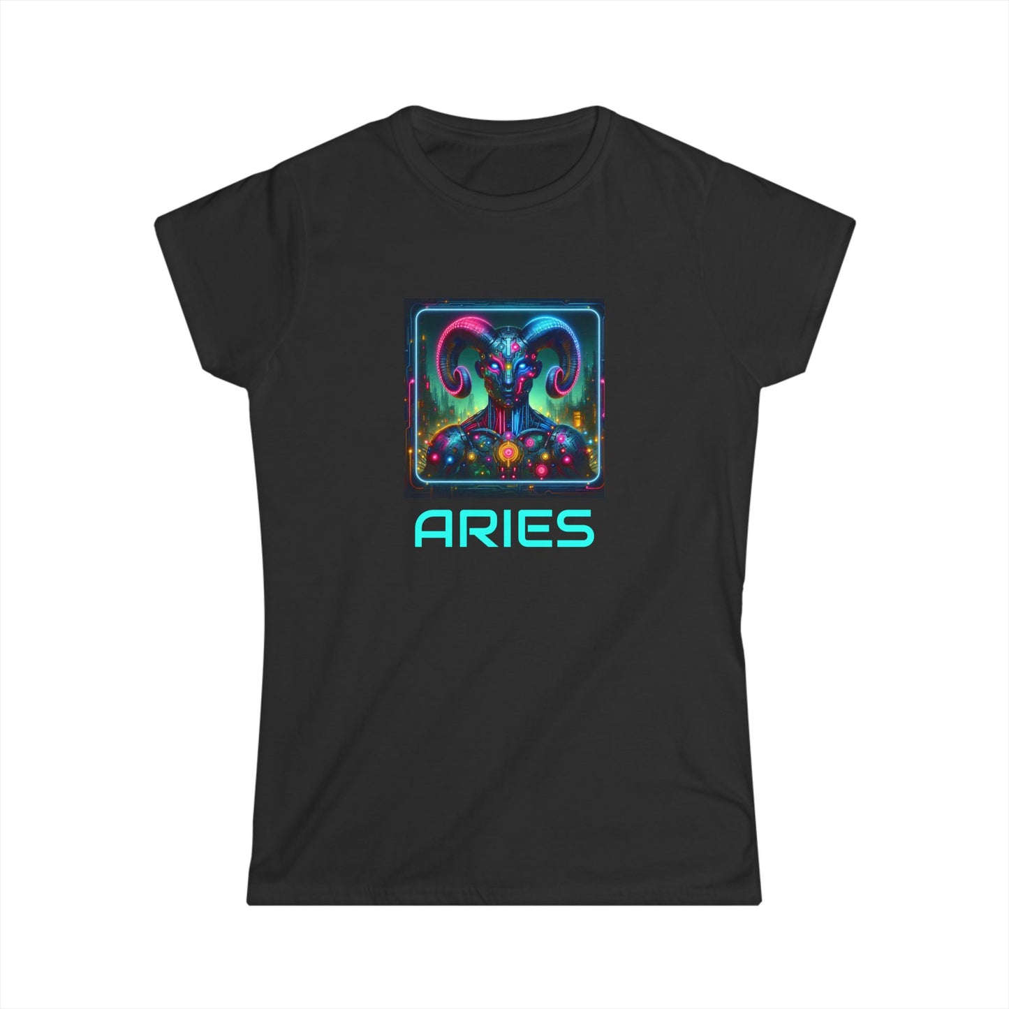 Astrological Aries Women's Softstyle Tee, Horoscope Shirt, Zodiac Apparel, Astrology Tee, Gifts for Aries