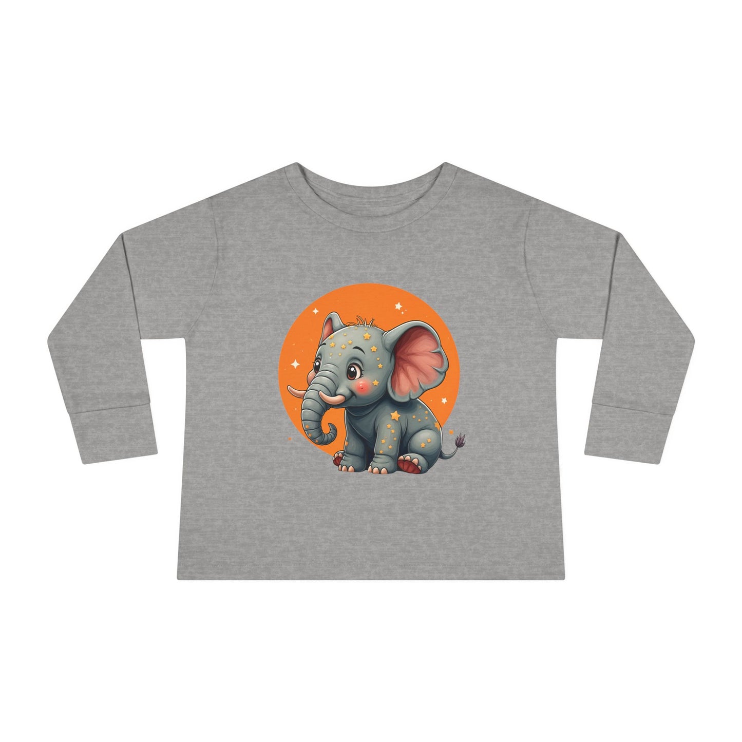 Adorable Elephant Toddler Long Sleeve Tee