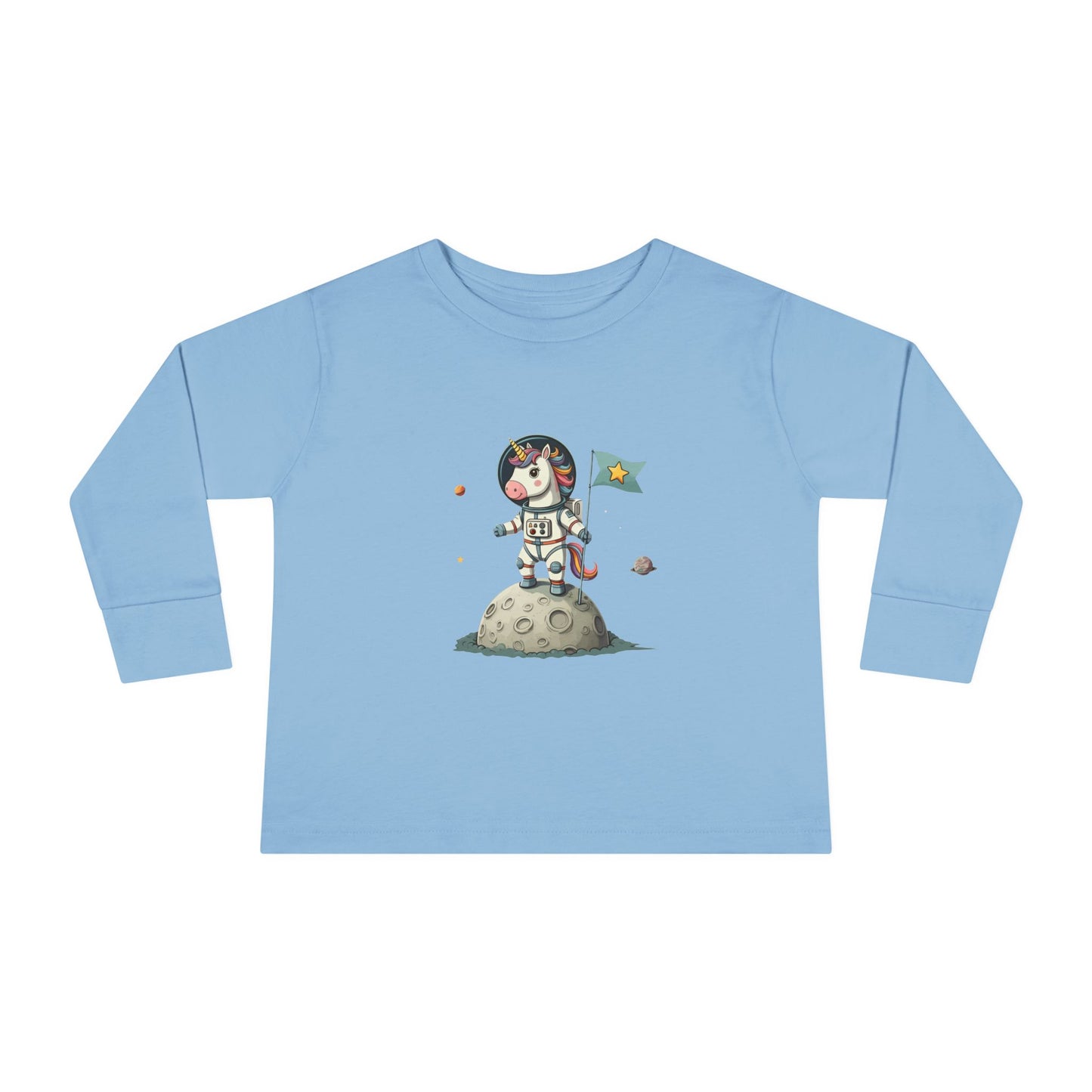 Unicorn astronaut on the moon