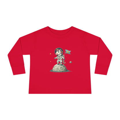 Unicorn astronaut on the moon