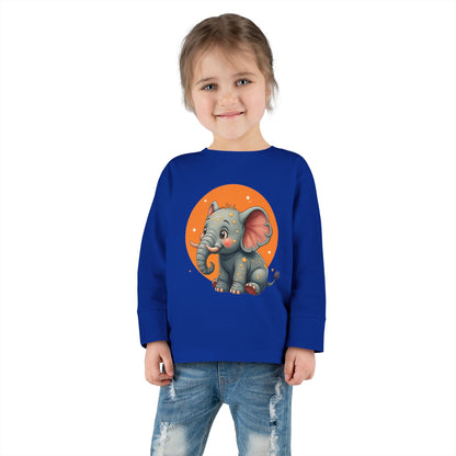Adorable Elephant Toddler Long Sleeve Tee