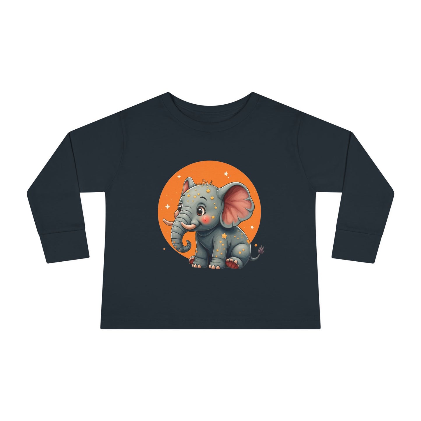Adorable Elephant Toddler Long Sleeve Tee