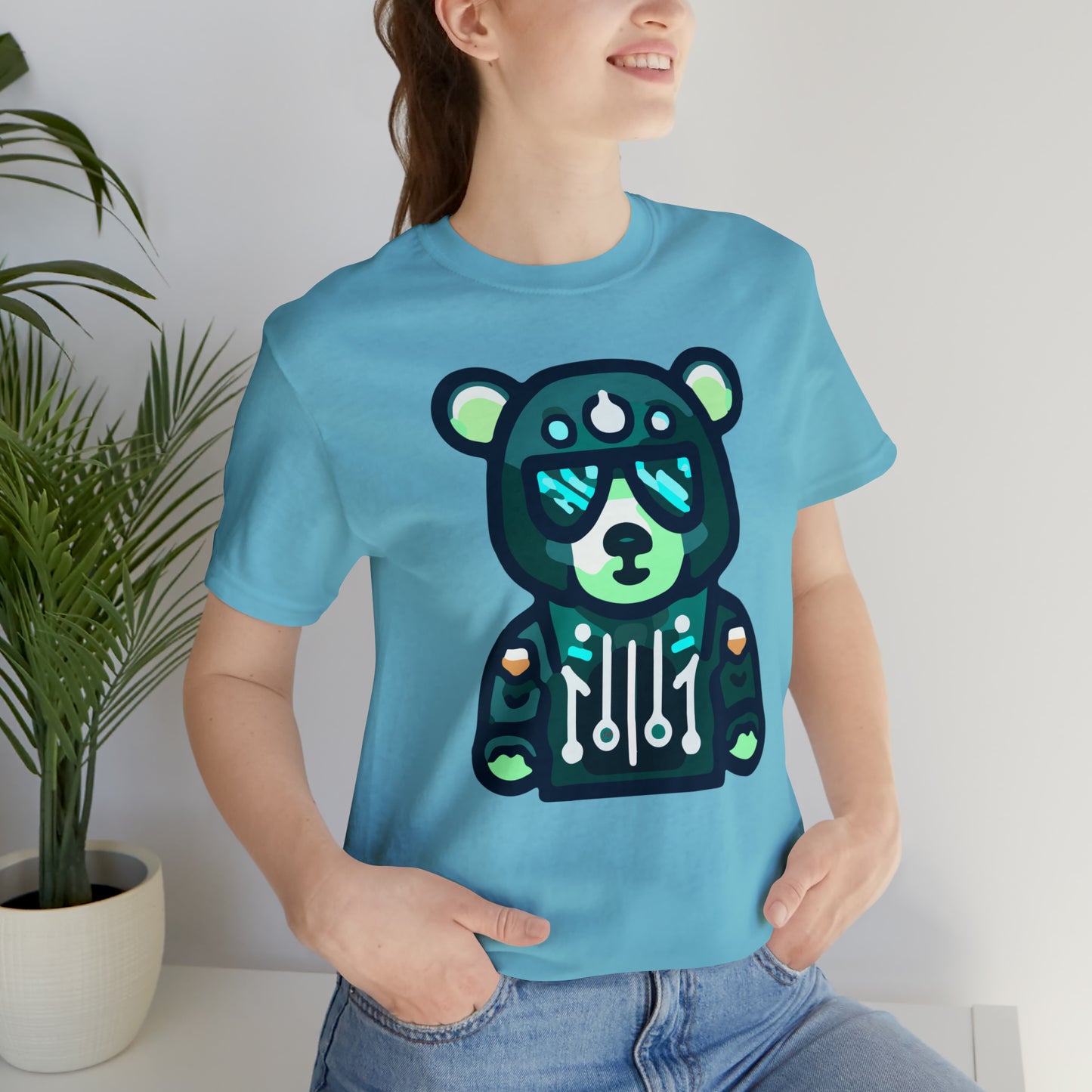 Cyberpunk Bear With Sunglasses